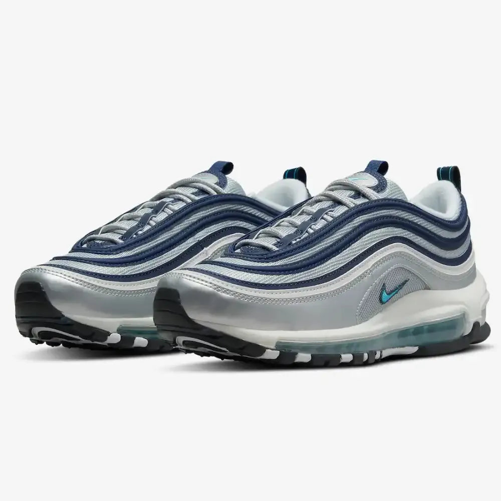 NK Air Max 97 - Metallic Silver/Chlorine Blue