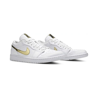 AJ 1 Low - White Metallic Gold