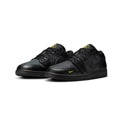 AJ 1 Low - Elephant Print Black Yellow
