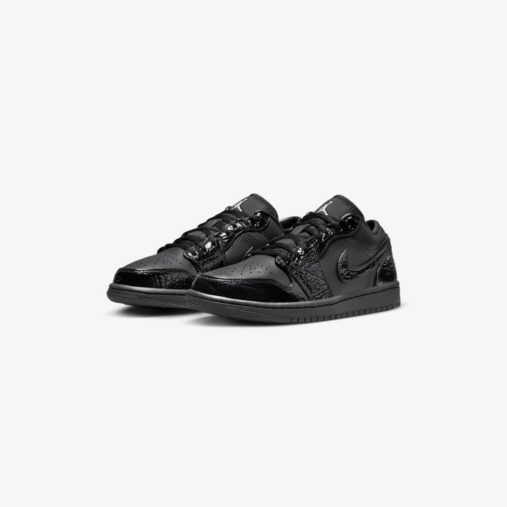 AJ 1 Low - Black Croc