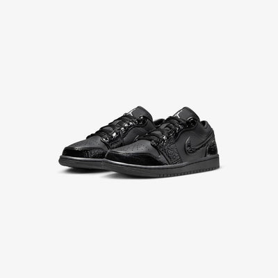 AJ 1 Low - Black Croc