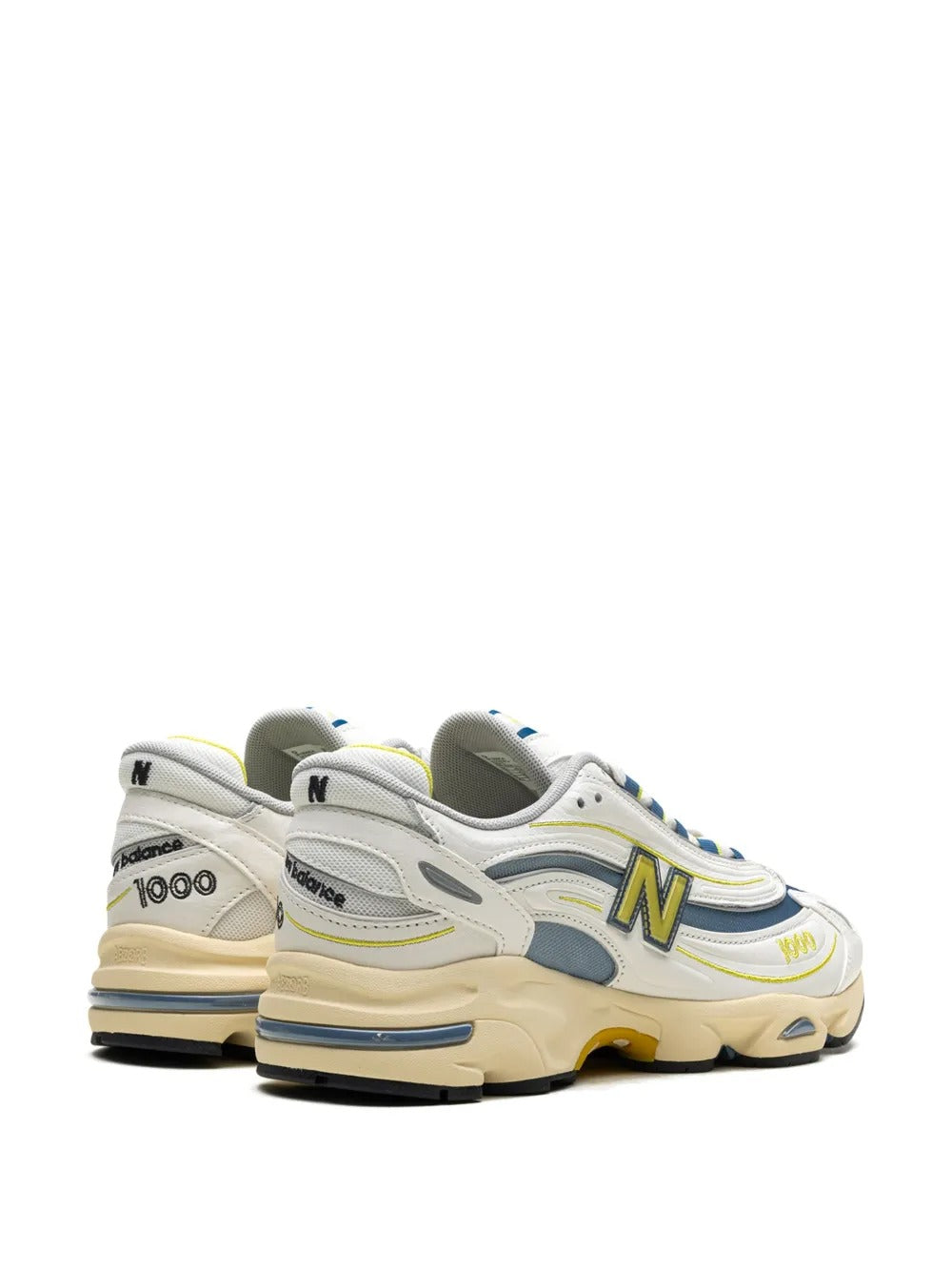 NB 1000 - White/Navy Blue/Pale Yellow