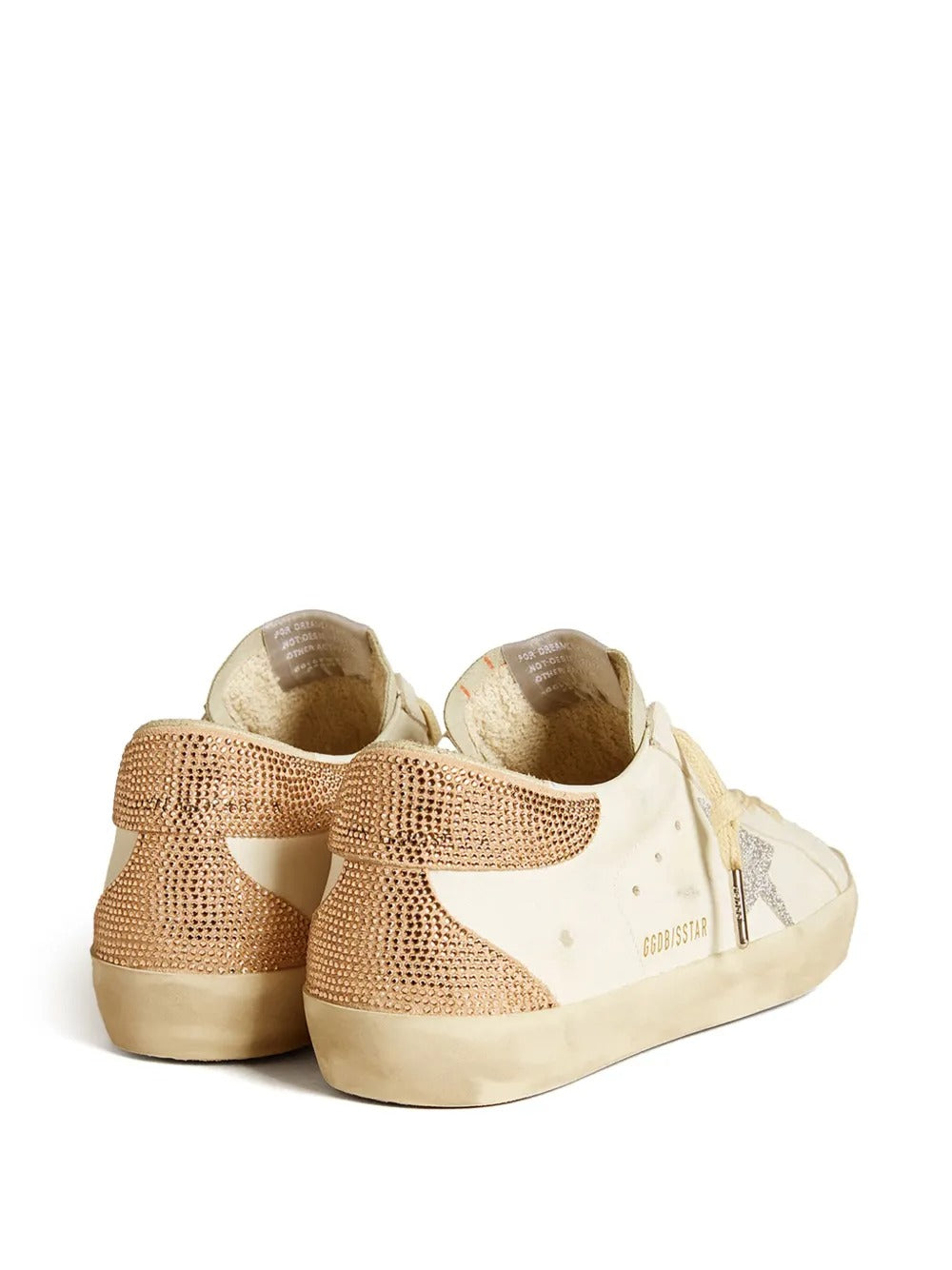 GGS Super-Star Beige Leather Swarovski