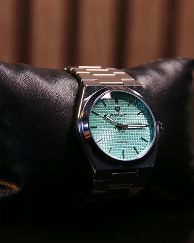 Mint Grid Steel Watch