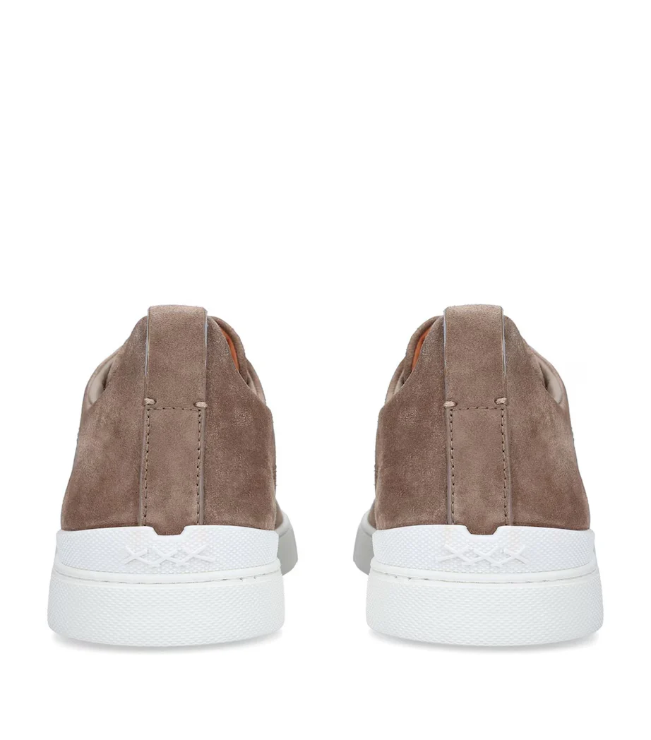 ZGN Triple Stitch Suede Sneakers