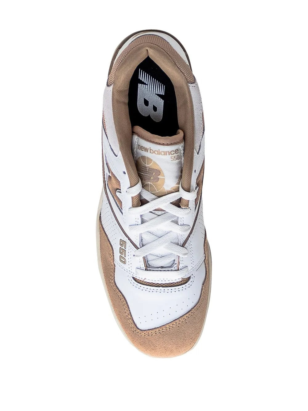 NB 550 - White/Light Brown/Tan