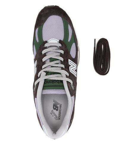NB 991v2 - Dark Brown/Lavender/Forest Green