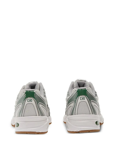 NB 740 - White/Metallic Silver/Dark Green