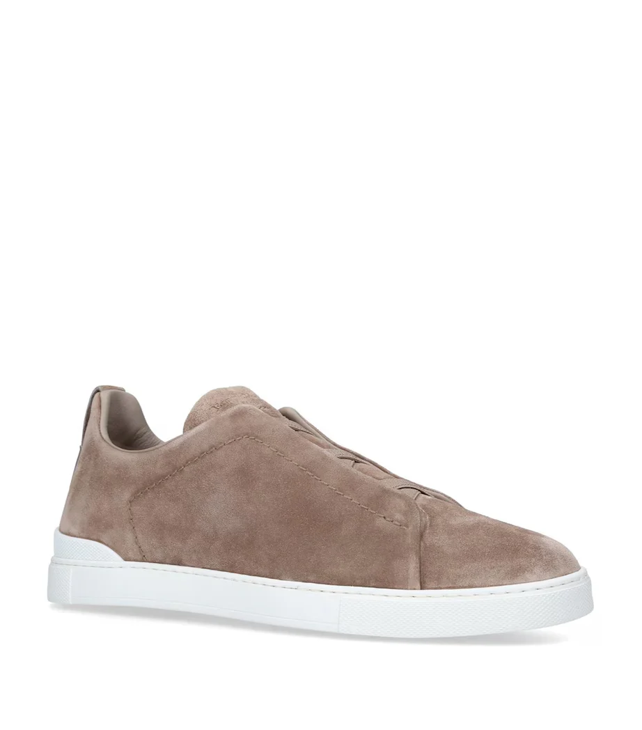 ZGN Triple Stitch Suede Sneakers