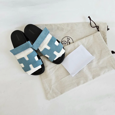 HMS Chypre Suede Sandal – Light Blue