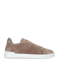 ZGN Triple Stitch Suede Sneakers
