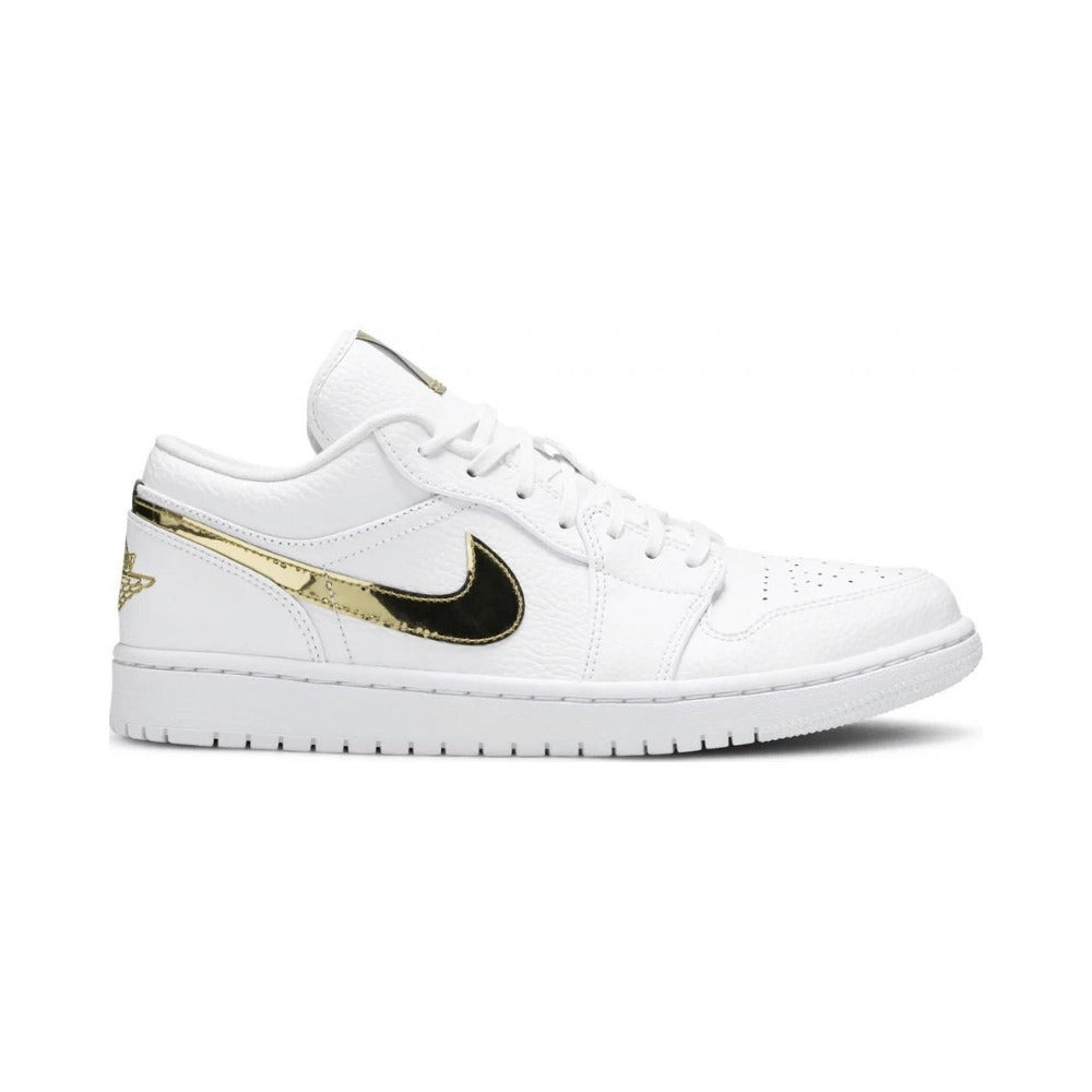 AJ 1 Low - White Metallic Gold