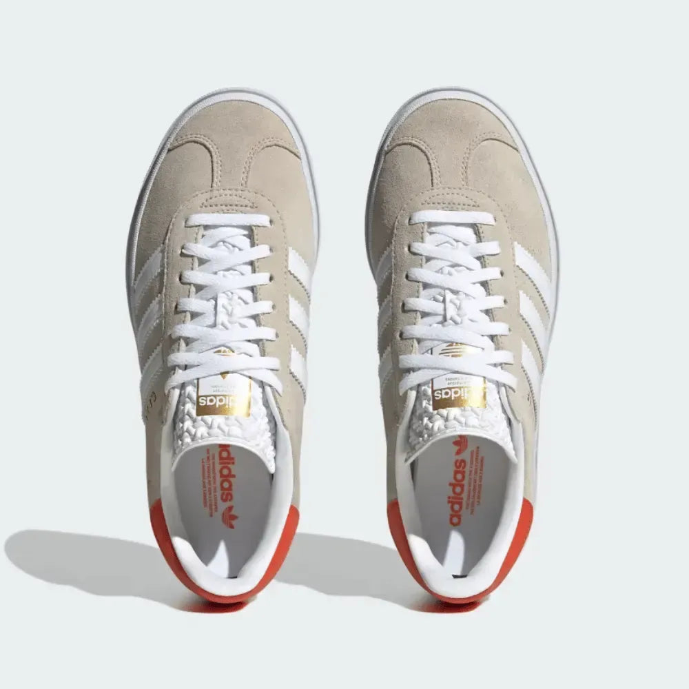 Ad Gazelle Bold - Beige/Cloud White/Collegiate Orange