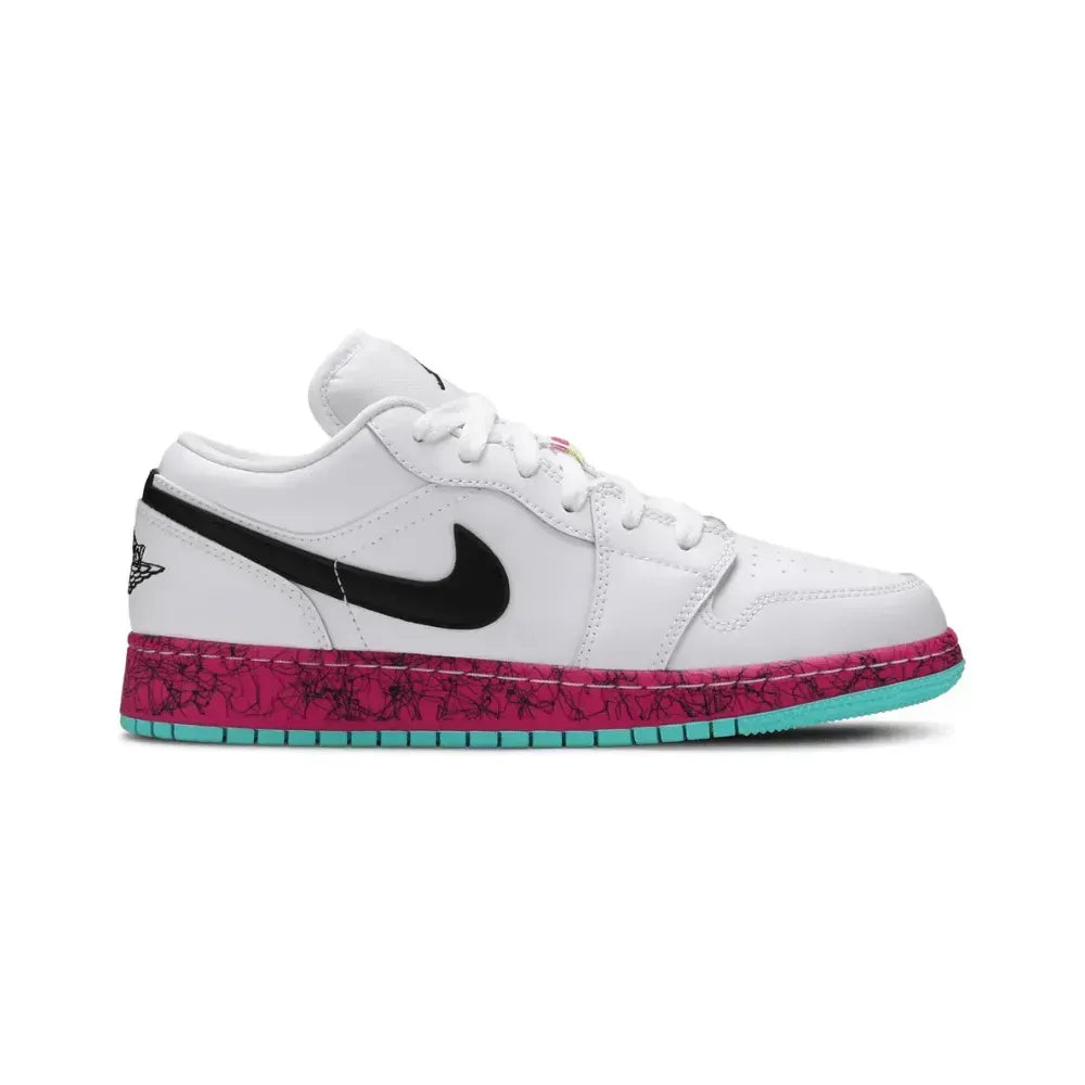 AJ 1 Low - Multi Color Midsoles White