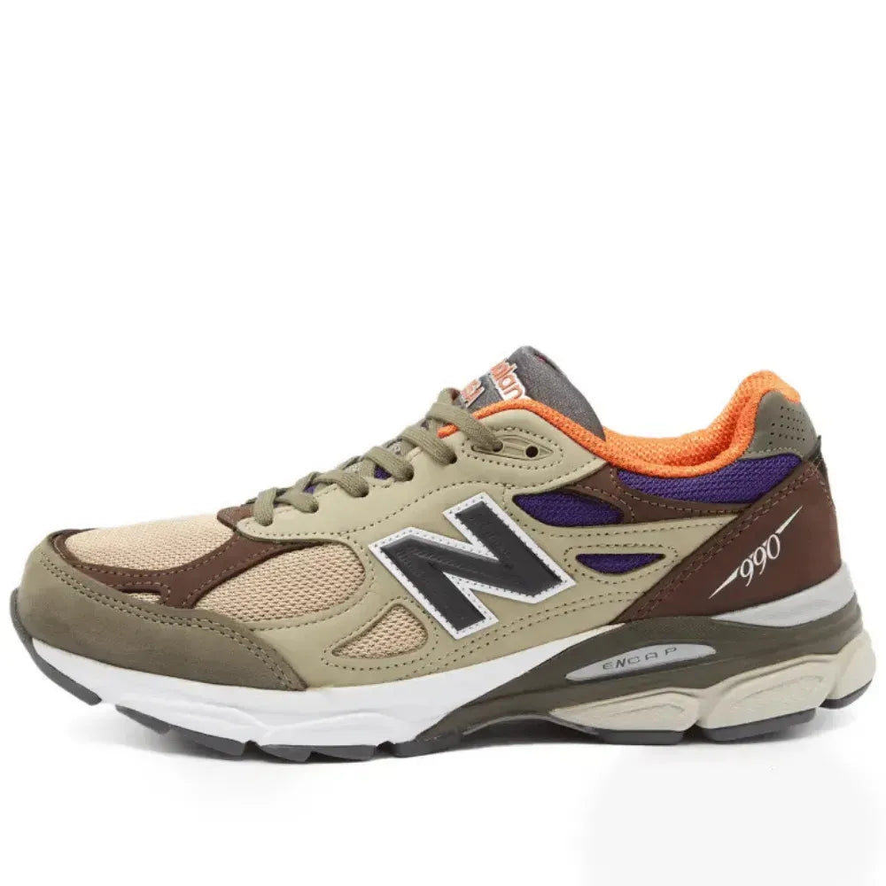 TD x NB 990v3 MiUSA – Khaki/Orange