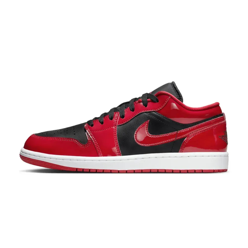 AJ 1 Low - Patent Varsity Red Black