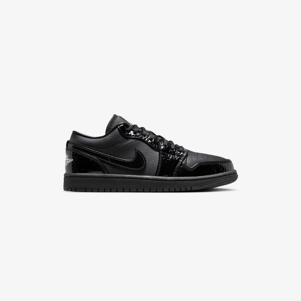 AJ 1 Low - Black Croc