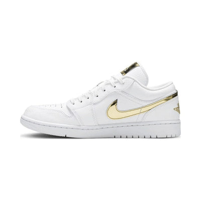 AJ 1 Low - White Metallic Gold