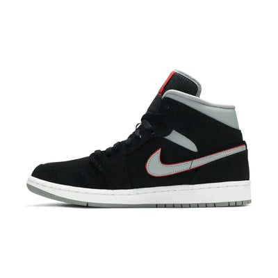 AJ 1 - Black Particle Grey Gym Red