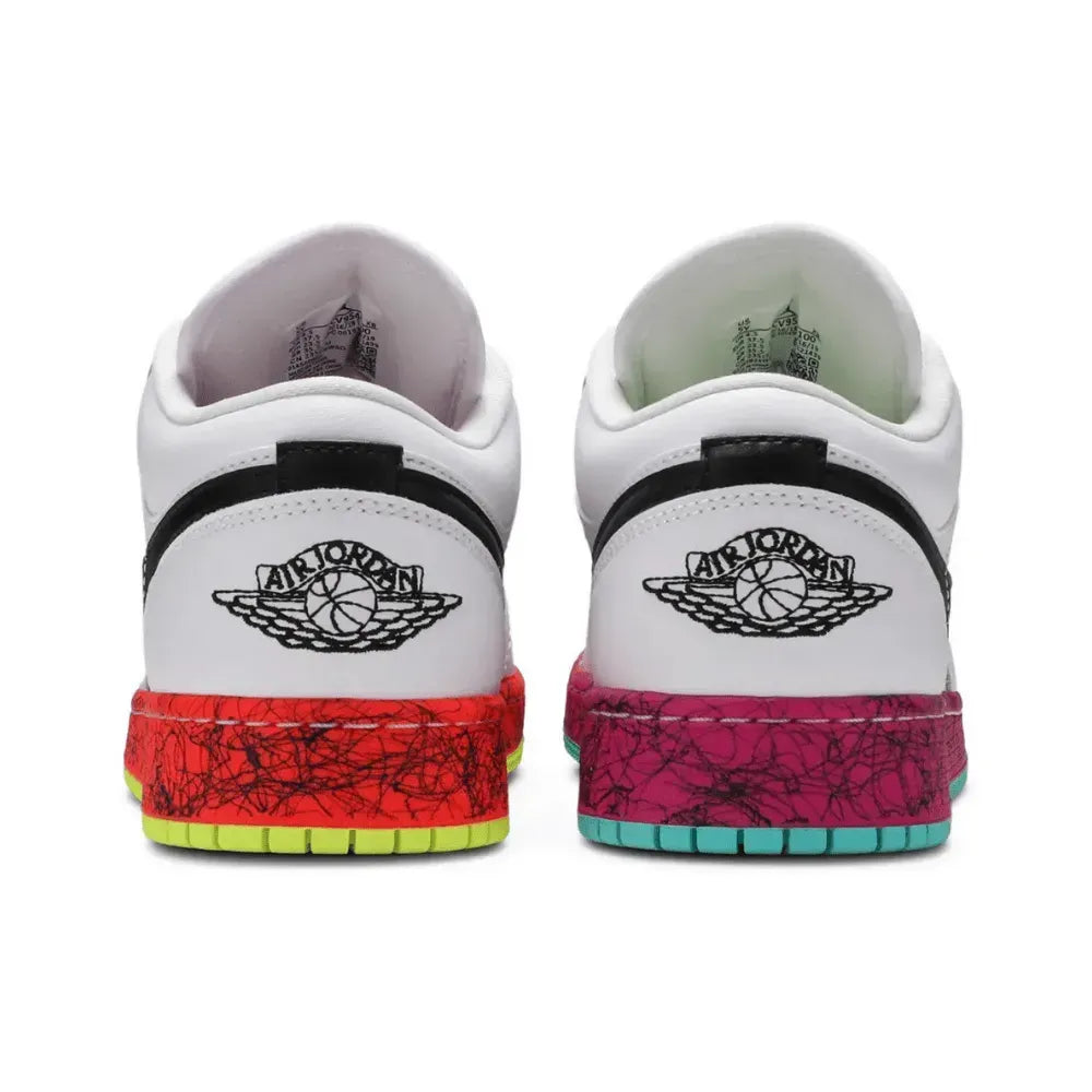AJ 1 Low - Multi Color Midsoles White