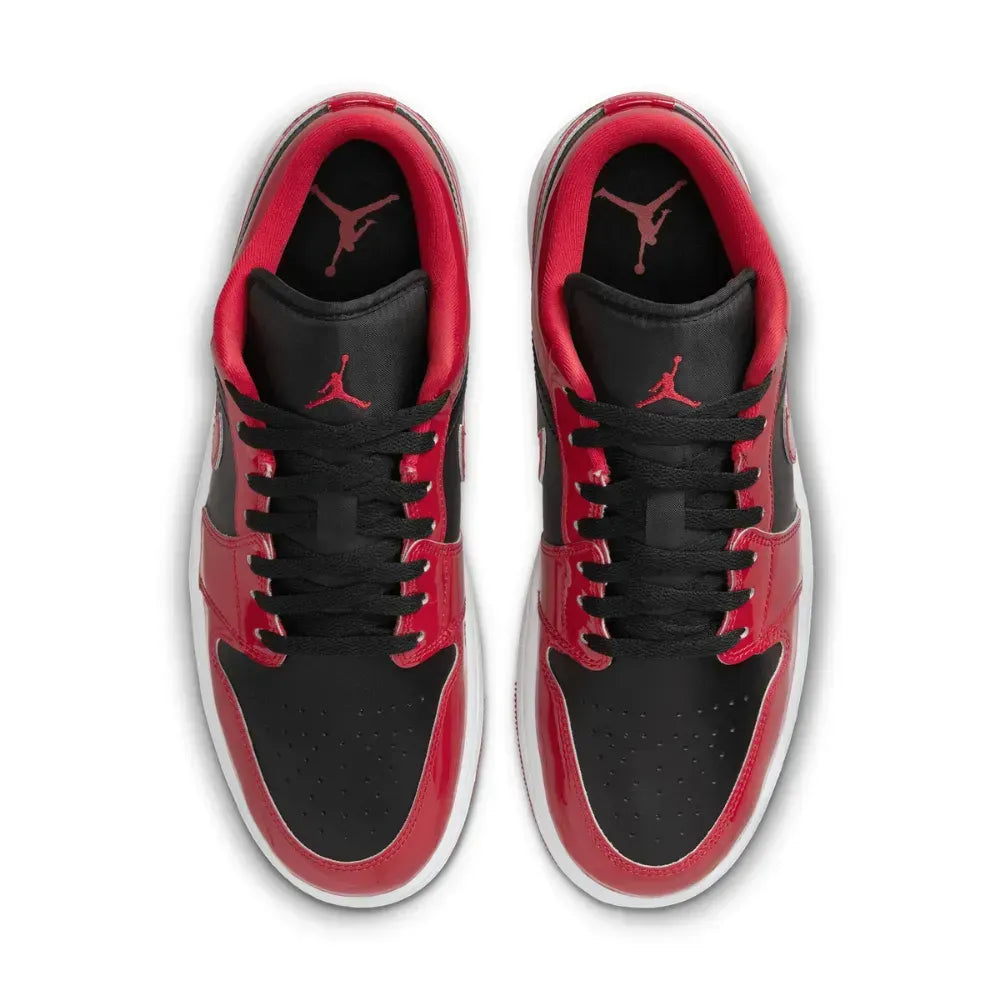 AJ 1 Low - Patent Varsity Red Black