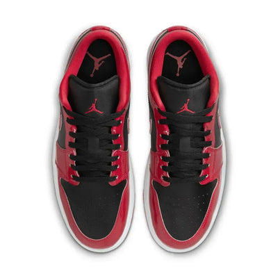 AJ 1 Low - Patent Varsity Red Black