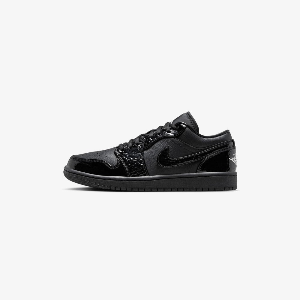 AJ 1 Low - Black Croc
