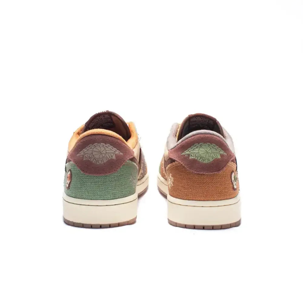 AJ 1 Low - Voodoo Flax and Oil Green