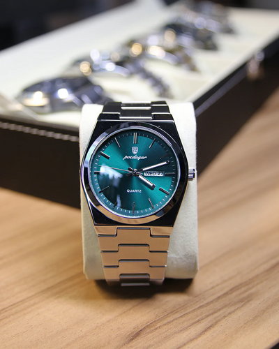 Emerald Steel Watch - Green