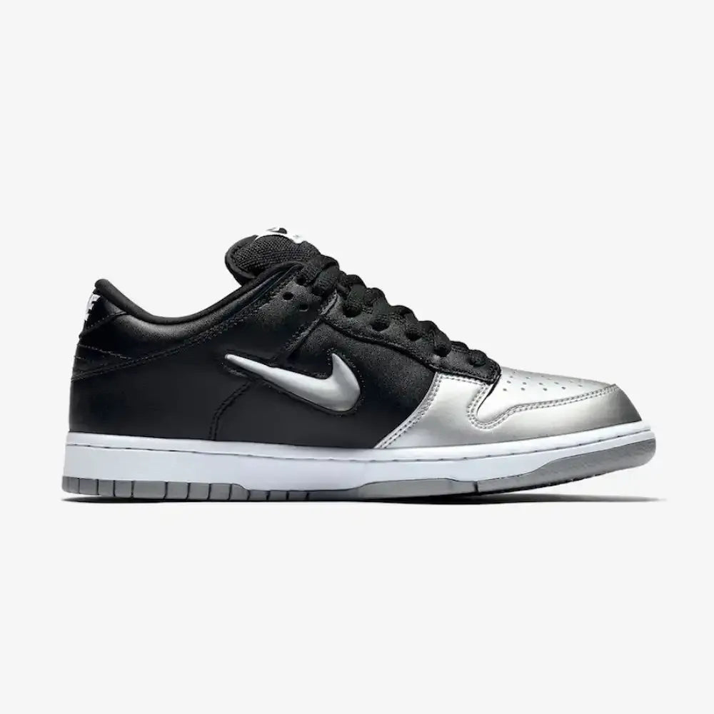 SUP x NK SB Dunk Low QS Metallic Silver