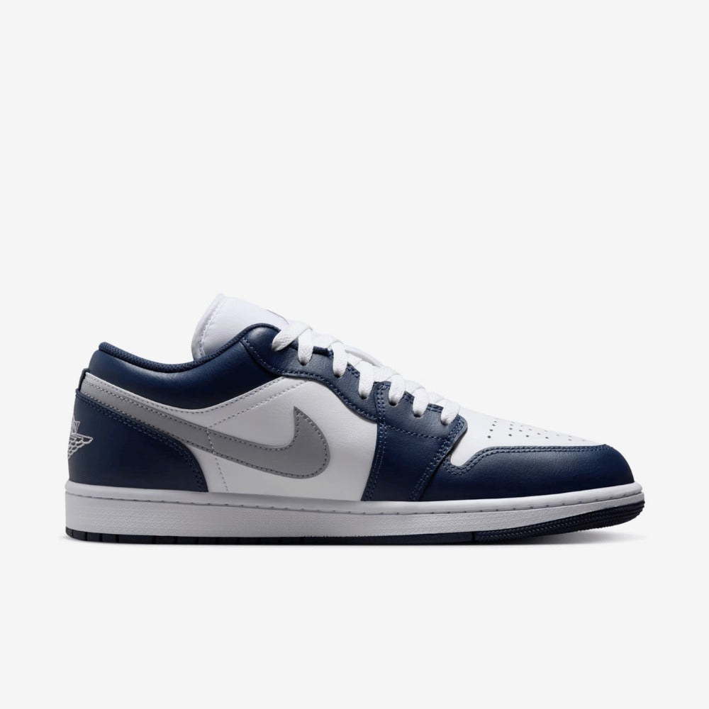 AJ 1 Low - White Midnight Navy Wolf Grey