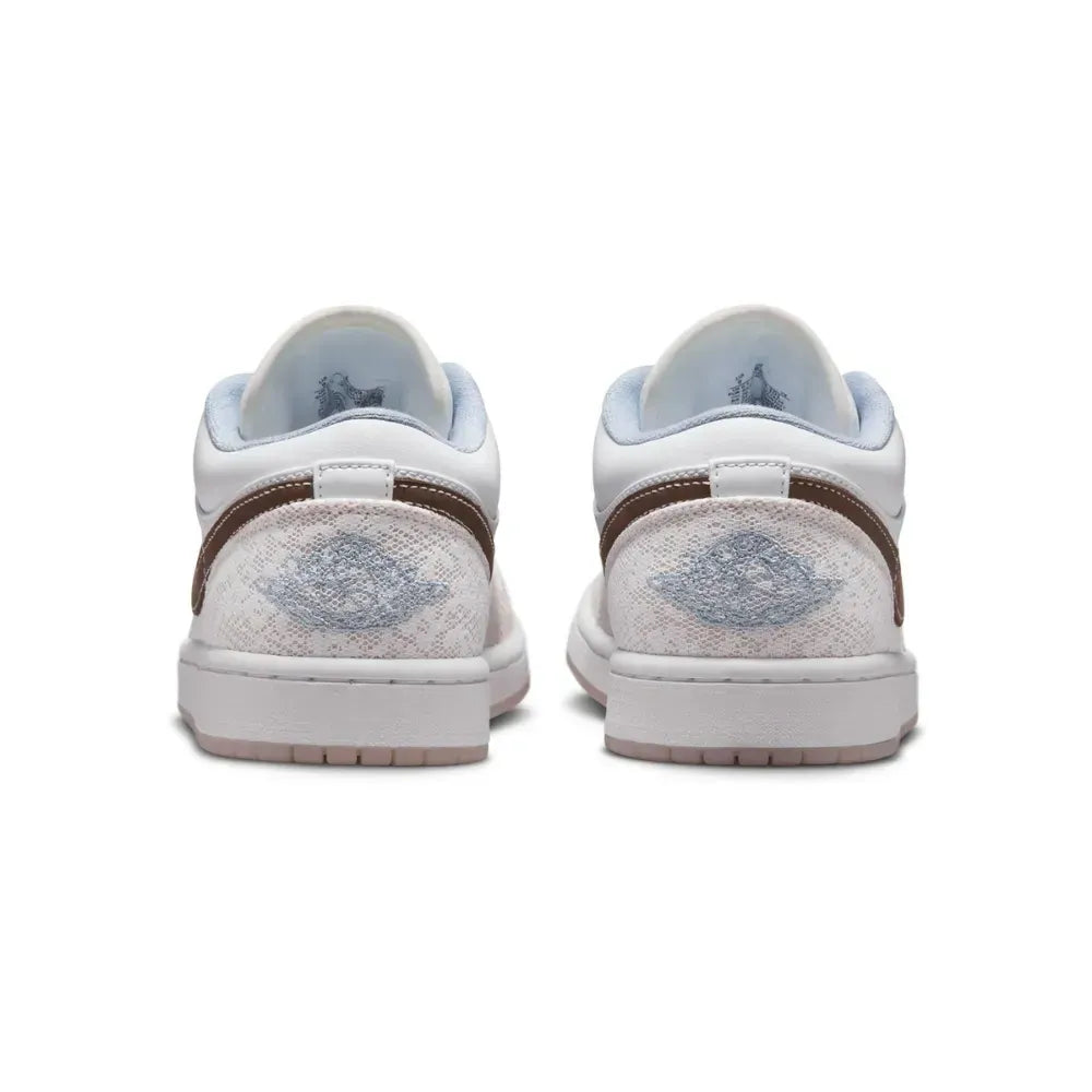 AJ 1 Low - White Ironstone White Light Soft Pink