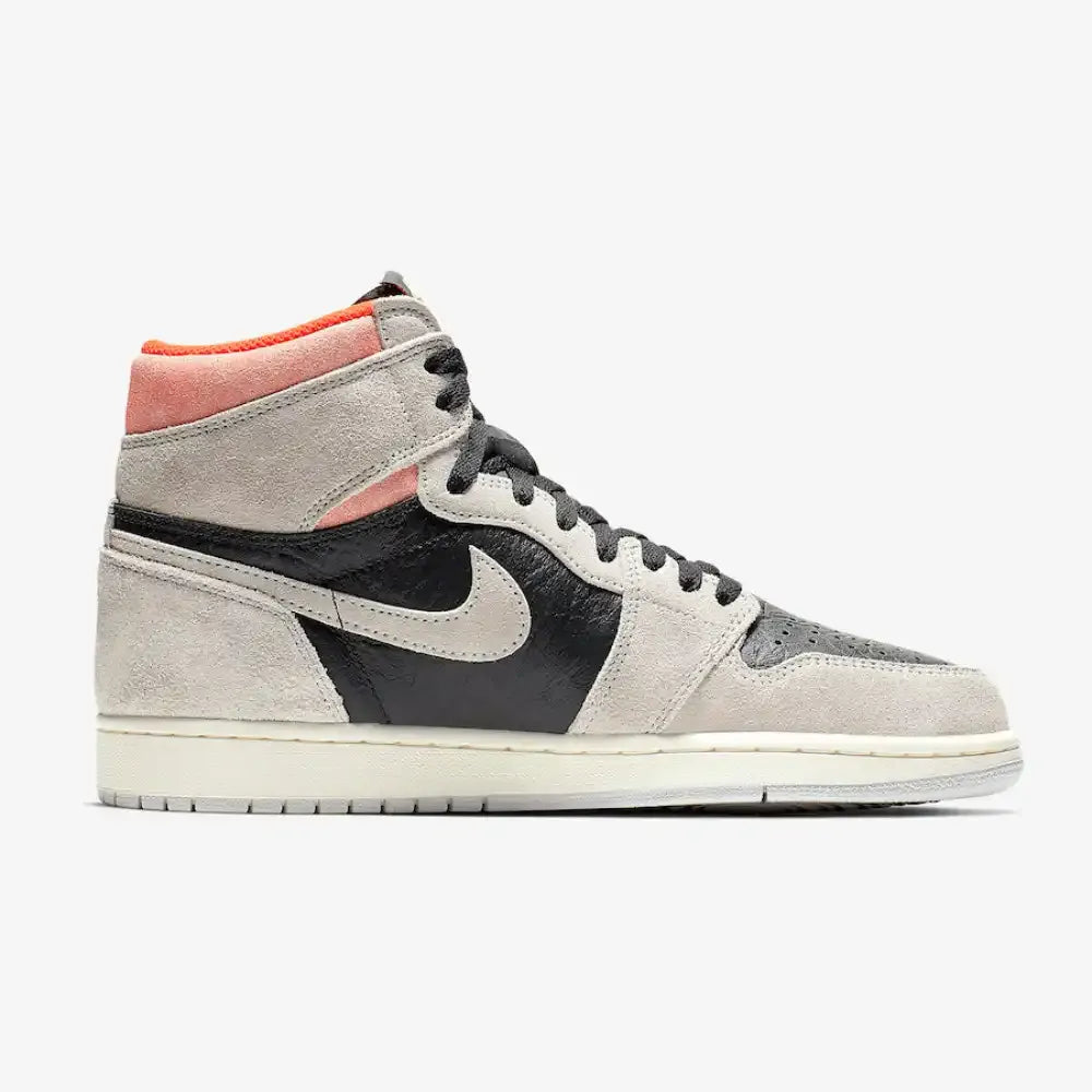 AJ 1 - Neutral Grey Hyper Crimson