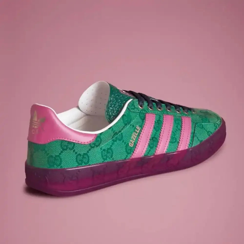Ad x GC Gazelle GG Canvas - Green/Pink