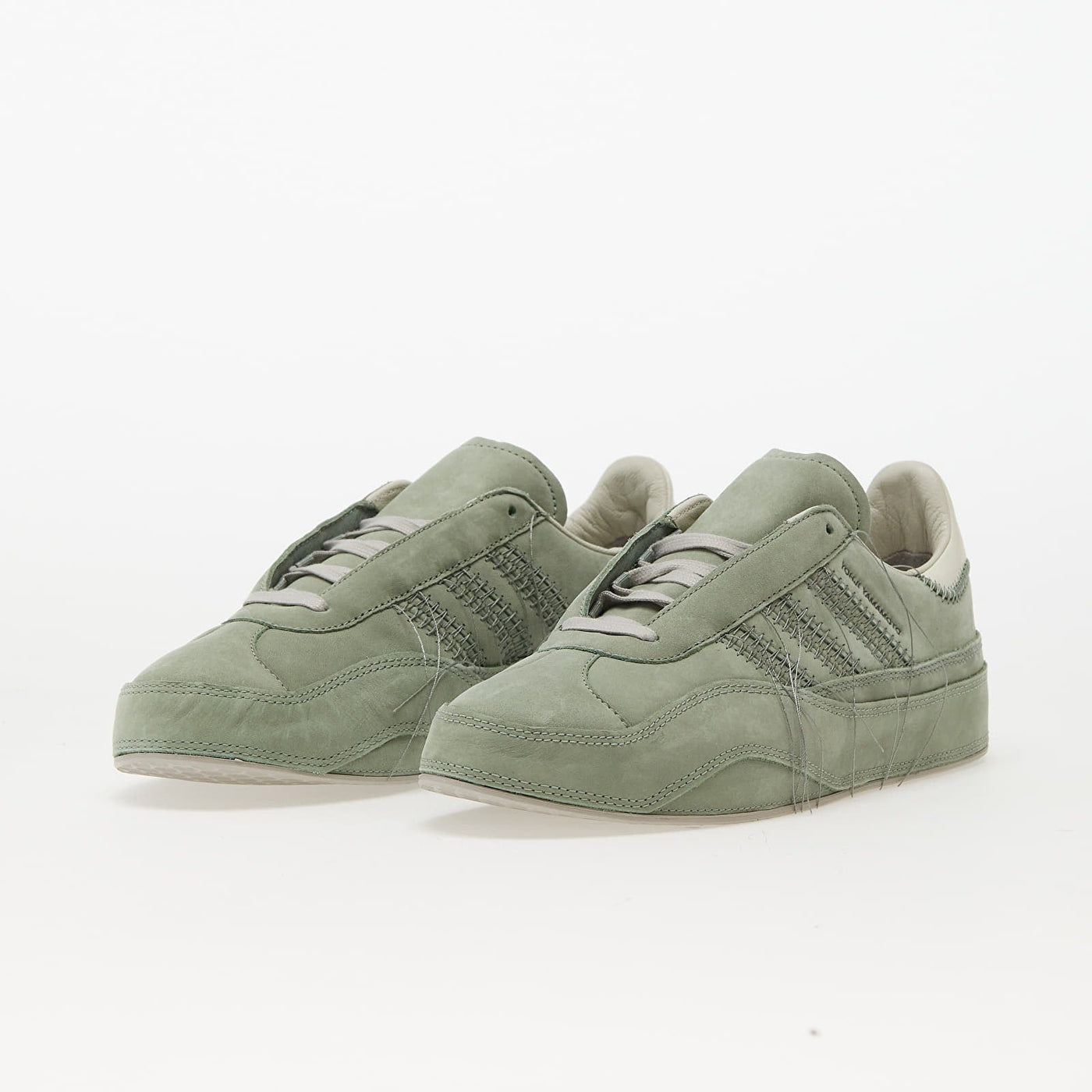 Ad Gazelle Y 3 - Green/Off White /Light Brown