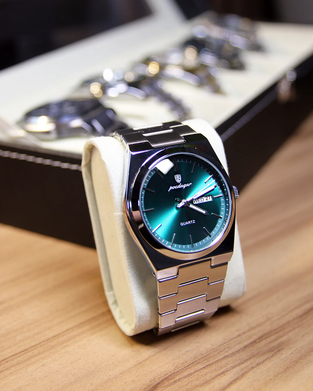 Emerald Steel Watch - Green