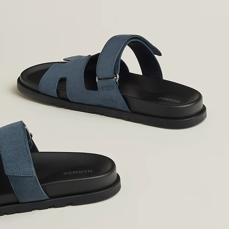 HMS Chypre Suede Sandal – Navy Blue