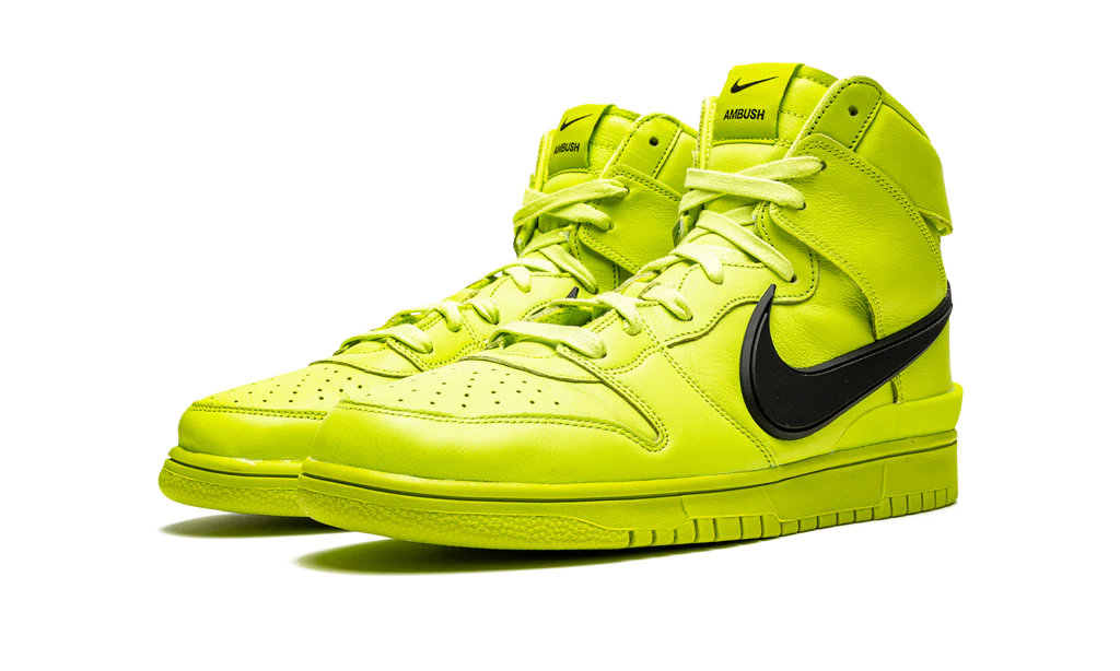 NK Dunk High Ambush Flash Lime