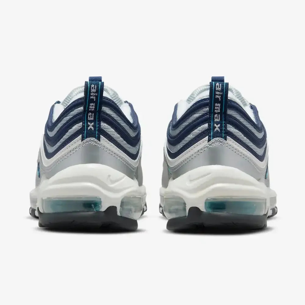 NK Air Max 97 - Metallic Silver/Chlorine Blue