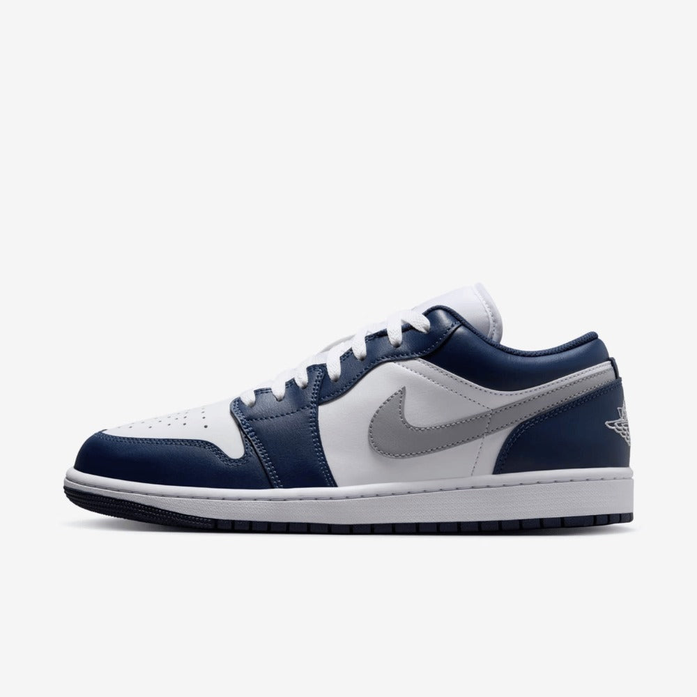 AJ 1 Low - White Midnight Navy Wolf Grey