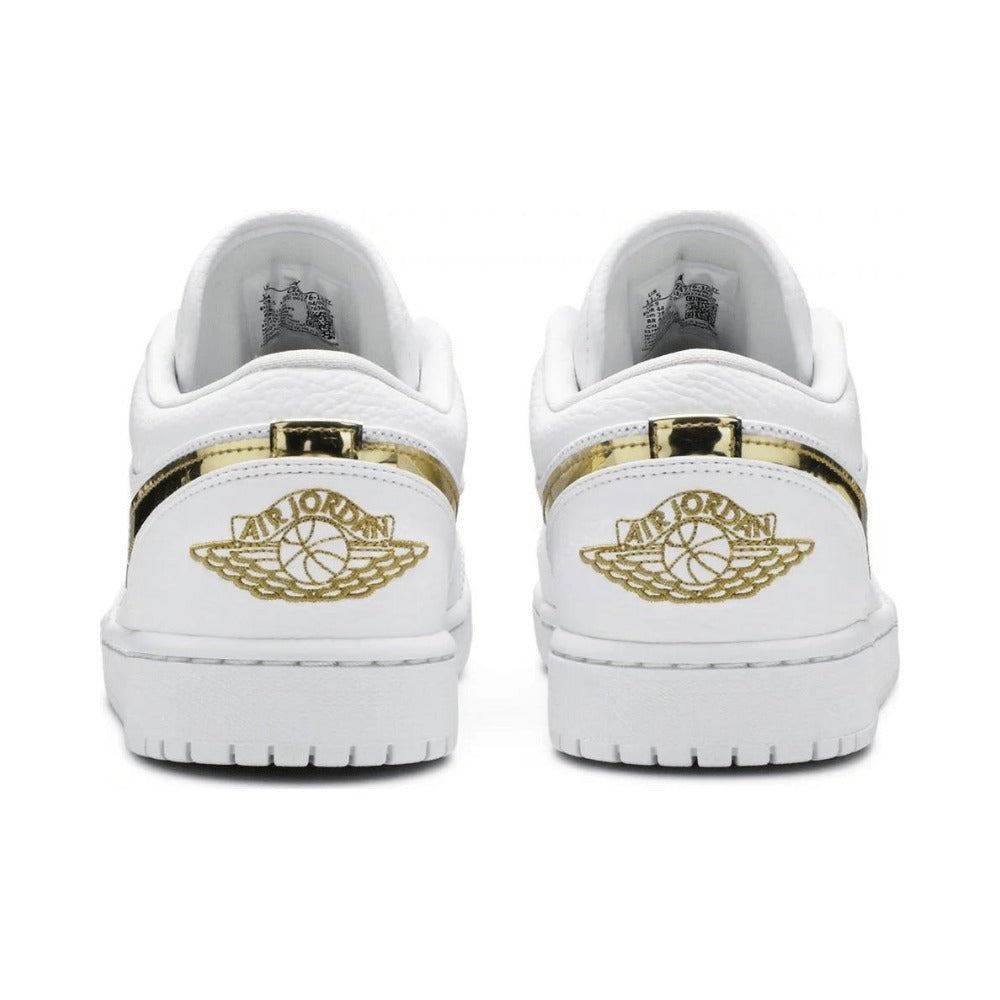 AJ 1 Low - White Metallic Gold