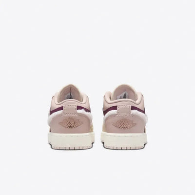 AJ 1 Low - Fur Swoosh Pink Oxford