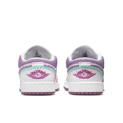 AJ 1 Low - White Light Bordeaux