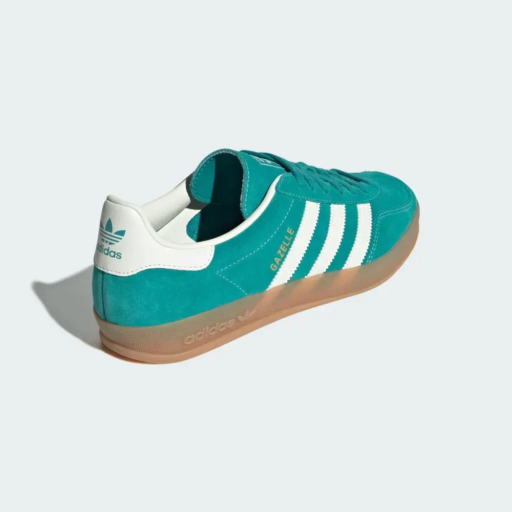 Ad Gazelle Indoor - Pure Teal/Off White/Gold Metallic
