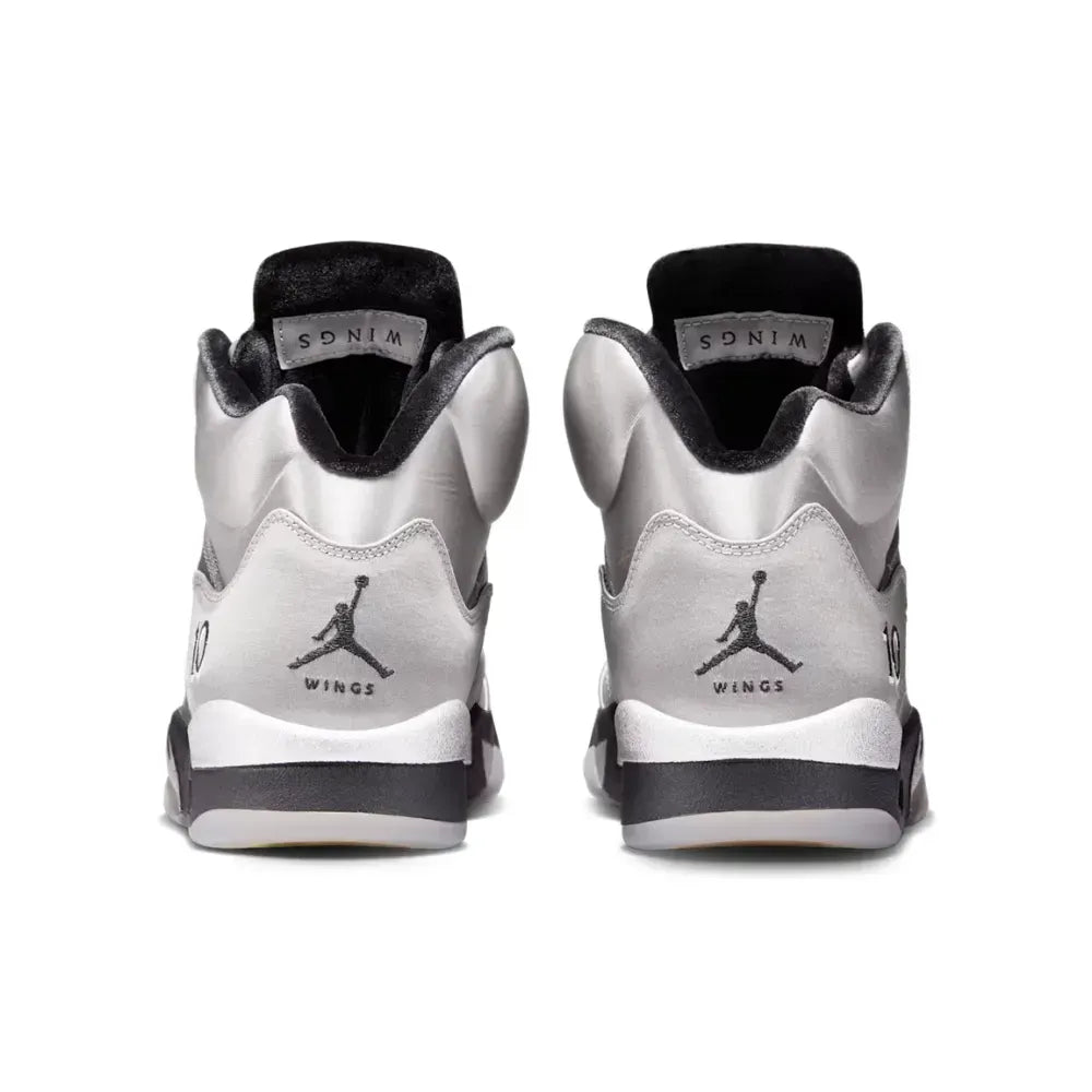 AJ 5 - Wings Medium Grey Metallic Silver