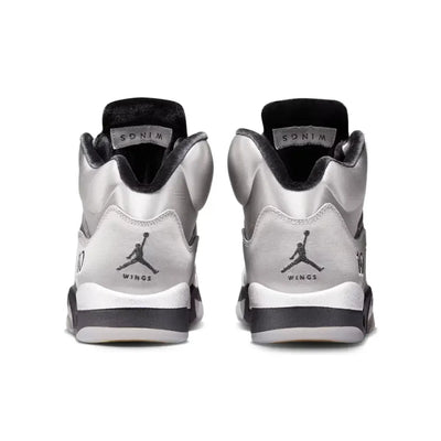 AJ 5 - Wings Medium Grey Metallic Silver