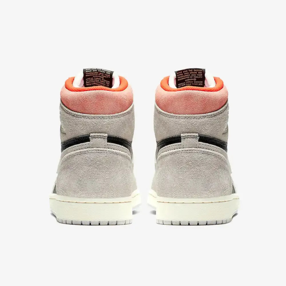AJ 1 - Neutral Grey Hyper Crimson