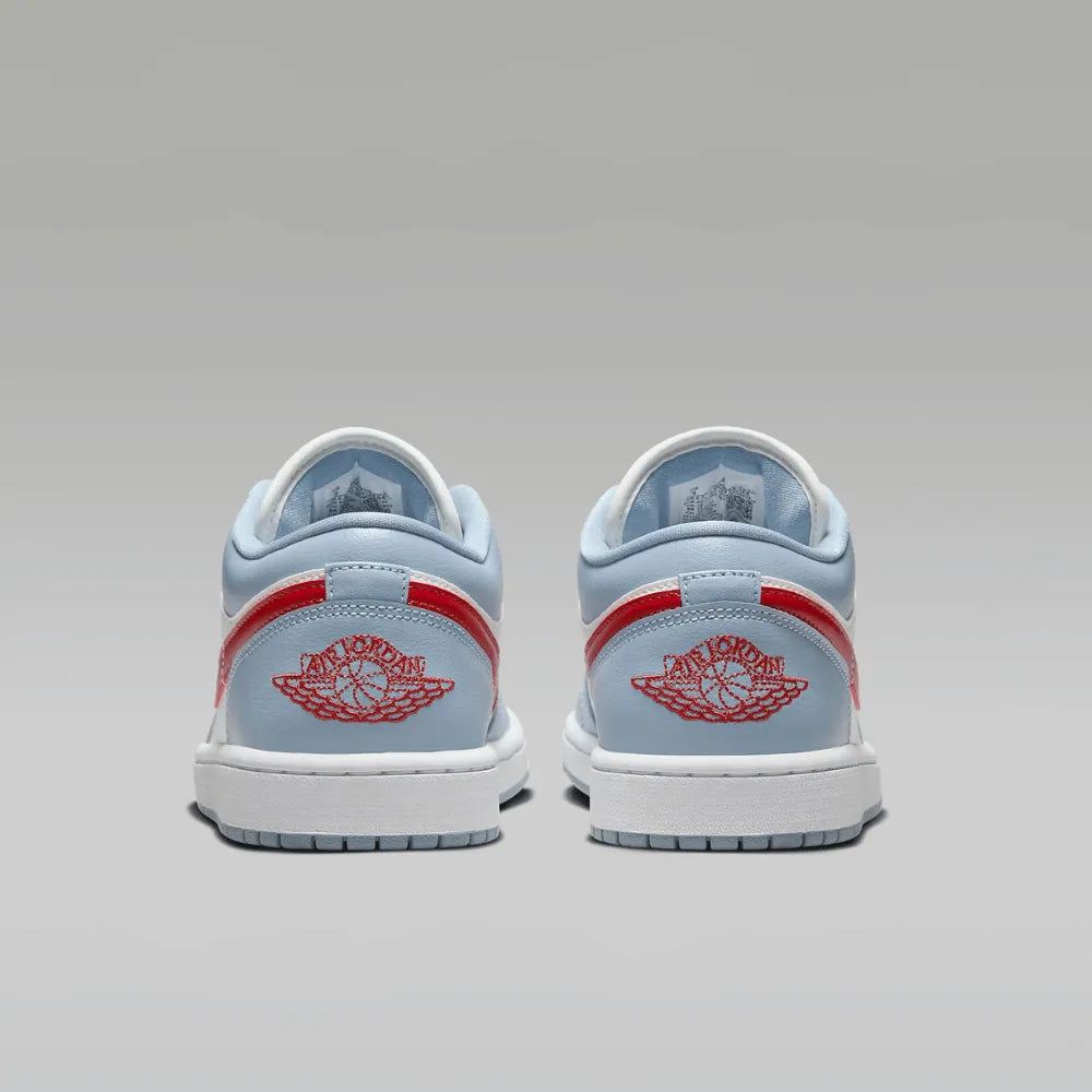 AJ 1 Low - Blue Grey White Dune Red