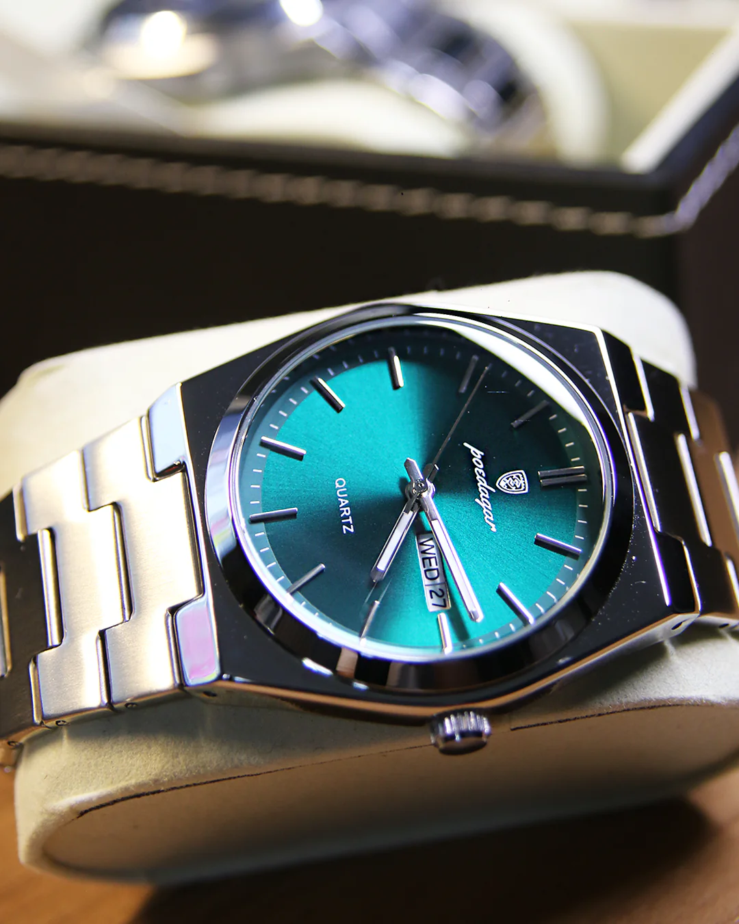 Emerald Steel Watch - Green