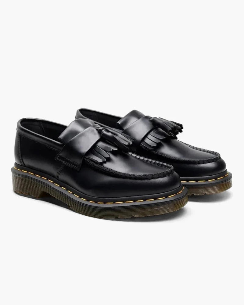 Classic Leather Loafers – Black